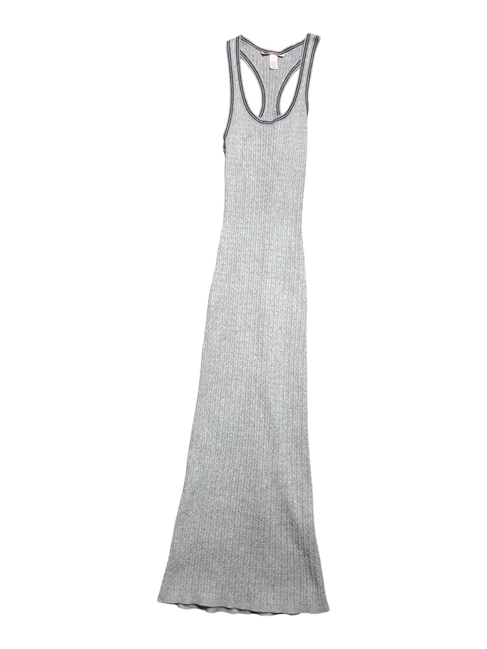 Victoria’s Secret Women’s Luxe Cable-Knit Long Slip Dress – Gray – Size Small –